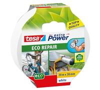 tesa extra Power Eco Repair Ruban adhésif tissé - Blanc - 20 m x 38 mm