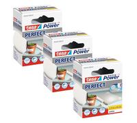 Tesa extra Power Perfect Ruban adhésif tissé - Blanc - 2,75 m x 38 mm - x 3