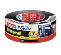tesa Ruban adhésif Extra Puissance Universel – Tissu renforcé 50 m x 50 mm Noir
