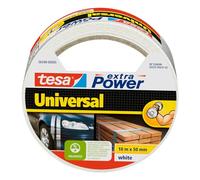 tesa Ruban adhésif toilé Extra Power 56348 – 140 µ résistant universel – 50 mm x 10 m, blanc