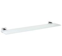 tesa Exxcellent porte-serviettes 1 barre fixe large, adhésif, chromé, design chic, garanti inoxydable, 50mm x 630mm x 85mm