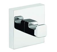 tesa Exxclusiv ensemble mural brosse WC, adhésif, acier inoxydable, design sophistiqué, garanti inoxydable, 445mm x 98mm x 138mm