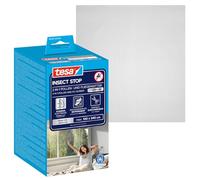 tesa INSECT STOP Moustiquaire Anti-pollen/Anti-insectes Premium 120x240 cm | Protection transparente contre les insectes et le pollen - À découper avec bande auto-agrippante et adhésive puissant
