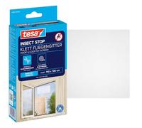tesa Moustiquaire pour fenêtre STANDARD 1,10 m x 1,30 m blanc