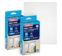 tesa Moustiquaire pour fenêtre 55680-00500-04 ruban crochet découpable 150x180 cm blanc 2 pcs