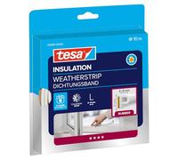 tesa Joint en caoutchouc INSULATION – autocollant pour fenêtres et portes – Blanc, 10 m, 9×5,5 mm