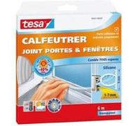 tesa joint portes et fenetres - silicone - 6 m x 9 mm x 7 mm - transparent G