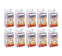 tesa Lot de 10 Moustiquaires COMFORT pour fenêtres Dim 120 x 240 cm Blanc