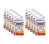 tesa Lot de 10 Moustiquaires Insect Stop COMFORT pour Fenêtre 1,30 m x 1,30 m Blanc