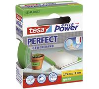 TESA Lot de 10 Rubans toilé adhésif Extra power 19 mm x 2,75 m Vert