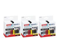 Tesa Lot De 3 Bandes On&off Auto-Agrippante Extra Strong 50mm X 1m Noir