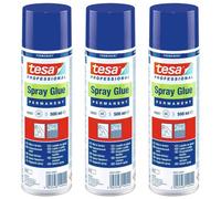 Tesa Lot De 3 Colles En Aérosol Permanent 500 Ml