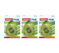 Tesa Lot De 3 Dévidoirs Avec Adhésif "Eco & Clear" 33 M X 19 Mm Coloris Transparent Vert