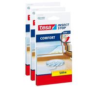 tesa Lot de 3 Moustiquaires Comfort Recharge Bande Auto-agrippante 5,6 m blanc