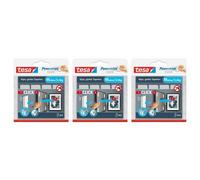 tesa Lot de 3 Packs 4x2 Bandes auto-agrippante Powerstrips CLICK Moyenne 5,4kg Blanc