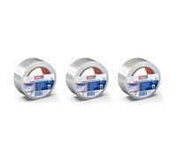 tesa Lot de 3 Rubans adhésif 4668 Flex réparation 50 mm x 33 m PE 140Mic Transparent