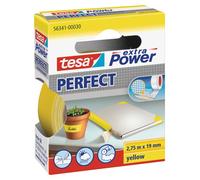 tesa Ruban adhésif toilé Extra Power 56341-00030-03 caoutchouc 19 mm x 2,75 m Jaune