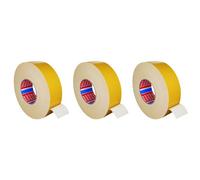 tesa Lot de 3 Tesafix 4964 Ruban adhésif double face 38 mm x 50 m