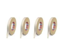 tesa Lot de 4 Rubans adhésif toilé 4541 - 15 mm x 50 m blanc ecru
