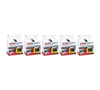 Tesa Lot De 5 Bandes On&off Auto-Agrippante Extra Strong 50mm X 1m Noir