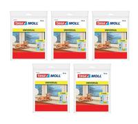 tesa Lot de 5 Calfeutrers Mousse Portes & Fenêtres 10m x 9mm x 6mm blanc