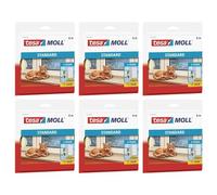 tesa Lot de 6 Calfeutrers Joint d'isolation Adhésif en Mousse - Blanc - 6 m x 9 mm x 4 mm