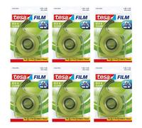 Tesa Lot De 6 Dévidoirs Avec Adhésif "Eco & Clear" 33 M X 19 Mm Coloris Transparent Vert