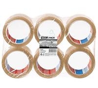 tesa Lot de 6 Rubans adhésif d'emballage transparent 66 m x 50 mm