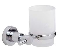 tesa 40284-00000-00 LOXX Gobelet porte-brosse à dents colle chrome (brillant), blanc (satiné)