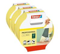 Tesa Masking Tape PRECISION INDOOR Jaune 25m x 38mm 56271-00000-01 (Lot de 3)