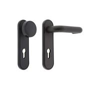 TESA METF972NM jeu Monobloc béquille-bouton, noir mat, perçage PZ 72 mm, pour portes coupe-feu et pare-fumée
