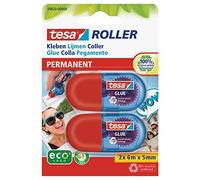 tesa Mini Roller Colle ecoLogo - idéal pour le papier, le carton et les photos