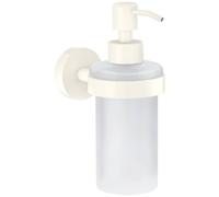 tesa MOON WHITE 40575-00000-00 Distributeur de savon 200 ml blanc mat, verre satiné