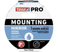 tesa Ruban de montage double-face mousse 66952 spécial miroir 5 m x 19 mm blanc