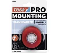 tesa Mounting PRO Transparent 66965-00001-00 Ruban de montage transparent (L x l) 5 m x 19 mm Transparent G