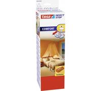 tesa Moustiquaire avec crochets Powerstrips Couleur : blanc, lavable jusqu'à 40 degrés, pour durable - 6 pièces (558360-00020-00)