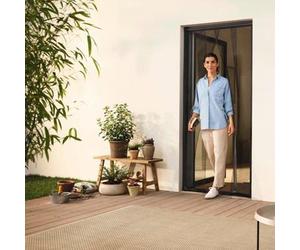 tesa® Moustiquaire standard Porte à lamelles (L x l) 2,2 m x 0,95 m Anthracite Répulsif et piège à insectes 55198-1-0 (55198-1-0)