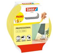 tesa NOPI 2 Rubans de Masquage - Beige Clair - Rouleaux de 50 m x 30 mm | Doté d'un adhésif à base de caoutchouc naturel pour une adhérence forte - Se retire sans laisser de traces jusqu'à 4 jours