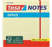 tesa Note adhésive Office Notes 57654-00000 75 x 75 mm Repositionnable Jaune 100 feuilles