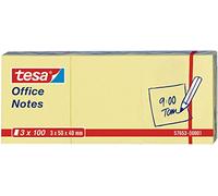 Tesa Notes de bureau 50 x 40 mm Jaune 1x 57653-00001-05 G