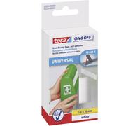 Bande auto-agrippante - TESA - 1 m x 20 mm - Blanc - Multi-usages - Fixation facile