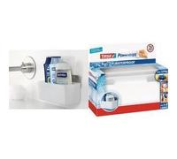 tesa Powerstrips Regal ZOOM WATERPROOF, argent / blanc