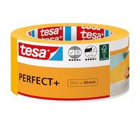 tesa Ruban de masquage Perfect+ Papier washi fin 50 m x 50 mm Jaune Lot de 6