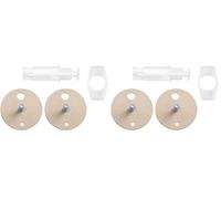 tesa Power.Kit adapter BK43-2, adhésif replacement kit, metal plate, diameter 34mm, height 16mm, bolt length 12mm (Lot de 2)