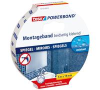 tesa Adhésif double-face de montage Powerbond pour miroir 19 mm x 5,0 m Résistant à l'humidité