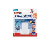Tesa Powerstrips Porte Rasoir - Waterproof - Support de Rasoir Amovible en PLASTIQUE pour la Douche - Peut supporter jusqu'à 2 kg