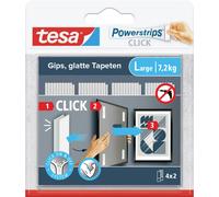Adhésif - Powerstrip Click - taille L - supporte 7.2 Kg - blanc -lot de 4