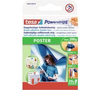 tesa Powerstrips Poster – maintien maxi 0,2 kg – blanc – 20 pièces