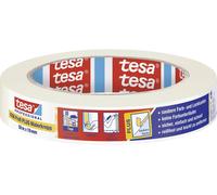 tesa Ruban de masquage tesakrepp 4306 Premium 19 mm x 50 m Beige clair – Lot de 16
