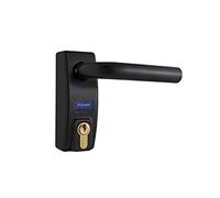 TESA R100B666C Serrure de sécurité monopoint, acier chromé, entrée 60 mm, cylindre T60, rosace E300L